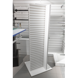 (ЭИАСО0900) Стенд со слотпанелью островной "QUADRO"