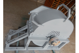 Вид сбоку РДМ-600 с удлинителем приёмной горловины.