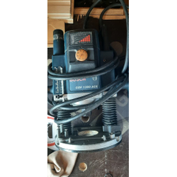 Пластина под Bosch GOF 1300 ACE для установки фрезера в стол 350*250 ММ. с гравировкой линеек