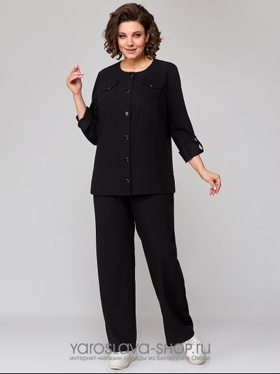Костюм 2-х предметный брючный черного цвета