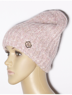 Екатеринбург. Шапка женская "Колпак мелкая изнанка"11512 розовая