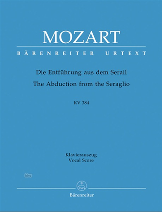 Mozart. Die Entfuhrung aus dem Serail KV384 Klavierauszug