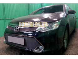 Защита радиатора Toyota Camry XV50/XV55 2015-2017 black низ PREMIUM