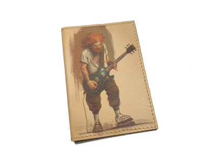 Обложка на паспорт с принтом "Гитарист"