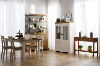 Консоль Дания на 2 ящика из массива сосны 106 х 32,5 х 78 см