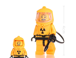 Конструктор фигурки Зомби солдат в защитном костюме, совместим с Лего