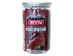 Жгуты "Классические" колбаски с/к из мяса птицы 150г (банка)