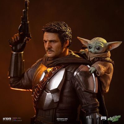 ПРЕДЗАКАЗ - Мандалорец и Грогу (малыш Йода) ("Мандалорец", Star Wars) - Коллекционная СТАТУЯ 1/10 scale Movie The Mandalorian &amp; Grogu Statue (LUCSWR138026-10) - Iron Studios ?ЦЕНА: 26300 РУБ.?