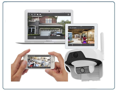 FreeCam, Всепогодная, автономная беспроводная WiFi видеокамера на аккумуляторе с DVR на солнечной батарее, HD (Clever Dog)