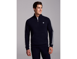 Теплый спортивный костюм мужской  12SKM-1414 (темно-синий)