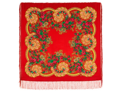 Павловопосадский платок Цветочный веер 1699-5