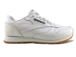 Reebok Classic Белые с коричн, КОЖА, (40-45) Арт: S014