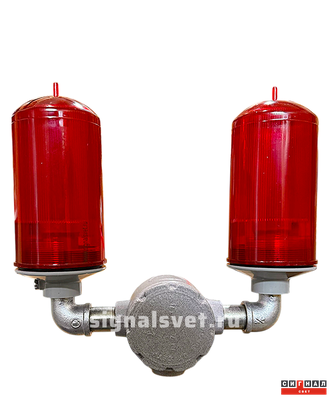 Сдвоенный 2хСДЗО-05 Поликарбонат с UV-защитой, тип «А» и «B» IP65. Е27