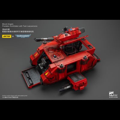 Хищник-Аннигилятор Кровавых Ангелов (Warhammer 40k) - КОЛЛЕКЦИОННАЯ ФИГУРКА 1/18 Blood Angels Predator Annihilator with Twin Lascannons (JT01499) - JOYTOY