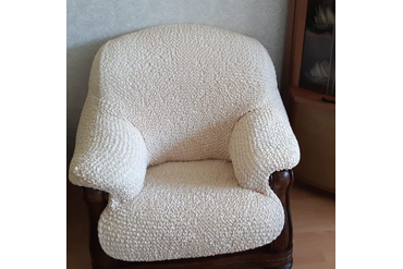 ЧЕХОЛ НА КРЕСЛО МИКРОФИБРА ВАНИЛЬ
