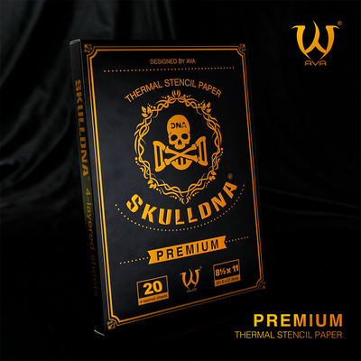 Трансферная бумага для термо перевода AVA SKULLDNA Premium Thermal Stencil Paper, 20 листов