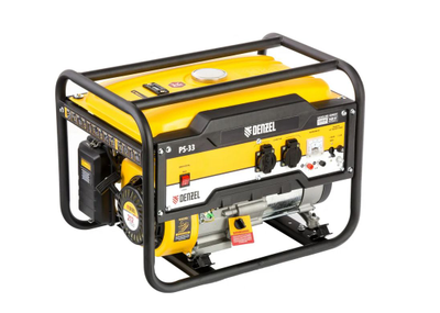 Бензиновый генератор DENZEL PS 33, 3,3 кВт, 230В, 15л, ручной стартер 946834