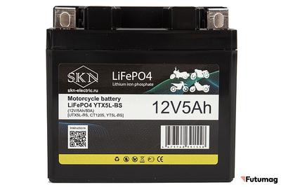 Аккумулятор для мототехники SKN LiFePO4 YTX5L-BS (12V/5Ah/80A)