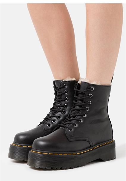Dr Martens Jadon Smooth черные зимние с мехом