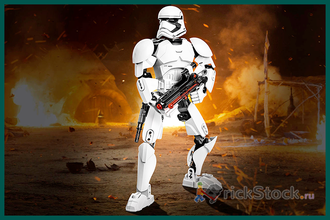 # 75114 Сборная Фигура «Штурмовик Первого Ордена» / “First Order Stormtrooper” Buildable Action Figure (2016)