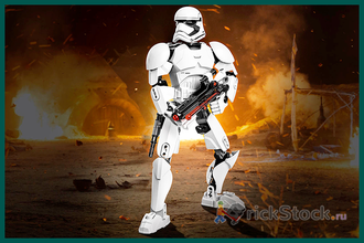 # 75114 Сборная Фигура «Штурмовик Первого Ордена» / “First Order Stormtrooper” Buildable Action Figure