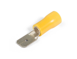 Разъем кабельный плоский изолированный «папа» РПИ-П 6.0-(6.3) серия ПРОФИ с ПВХ манжетой