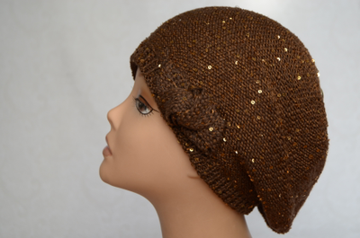 итальянский летний берет с пайетками фото