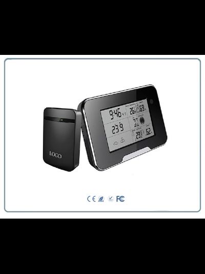 IP видеоняня WiFi (Настольные часы - метеостанция с внешним датчиком температуры, охранная видеокамера) с аккумулятором и с DVR, Full HD 1 Mp (HDSmartIPC)