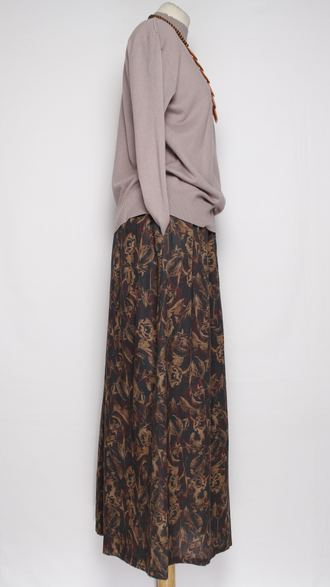 ЮБКА "ХЛОПОК НА ПОДКЛАДЕ" синяя до р.48