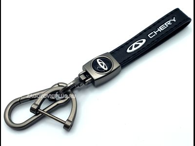 Премиум кожаный брелок с логотипом CHERY