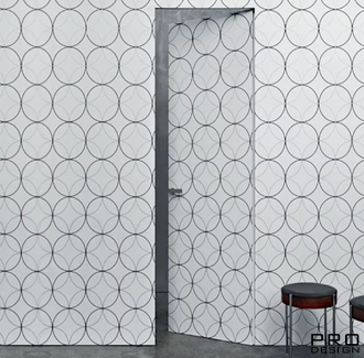 Комплект скрытой двери Pro DESIGN Plaster Revers (дверь-невидимка для отделки декоративной штукатуркой или обклейки обоями) внутреннего открывания 2500 мм