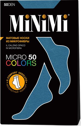 Носки женские MiNiMi Micro colors 50 den (1-а пара)