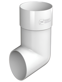 Слив трубы, пластиковый БЕЛЫЙ