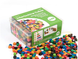 Кубики соединяющиеся 1 см. Набор 1000 шт.