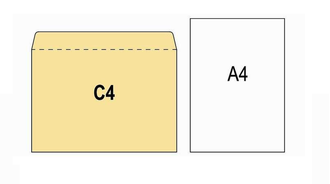 Конверт С4, 229х324, стрип, запечатка, адресная сетка, C40.15 *1602