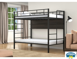 Двухъярусная кровать Валенсия 120 Твист Черный полка венге