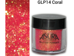 Глиттеры рассыпчатые AsurA cosmetics 14 Coral