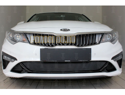Защита радиатора KIA Optima 2018- (GT / GT-Line) black низ