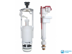 Арматура к смыв. бачку стоп-кноп.ALCAPLAST/Alcadrain хр.кн.ниж.подв унив колонка SA2000SK 3/8" лат