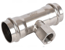 Тройник-переходник ROMMER ВПр-ВР, 35х1/2 ,из нержавеющей стали прессовой