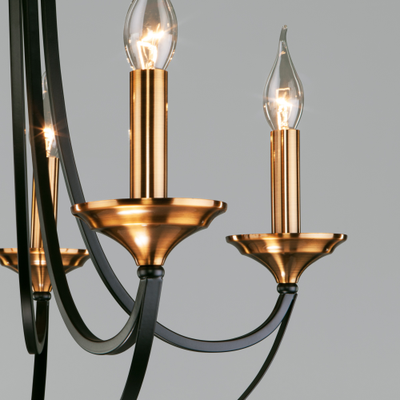 Подвесная люстра в стиле лофт Lazzaro 60098/5 черный Eurosvet