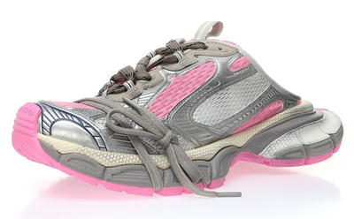 Balenciaga 3XL Mule Grey Pink