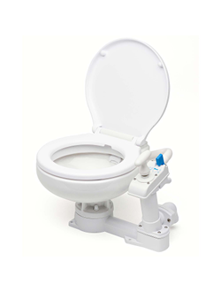 Унитаз судовой/гальюн Matromarine Products Compact 6600000800 460x470x335мм шланги Ø38мм(сливной)/Ø19мм(подачи воды) с ручной прокачкой