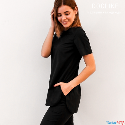 БЛУЗА DOCLIKE DL419 черная