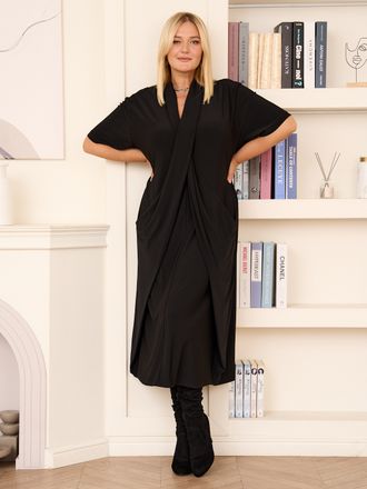 Элегантное, нарядное платье &quot;ДЕБЮССИ&quot;  Арт. 4119 (Цвет черный) Размеры 50-66