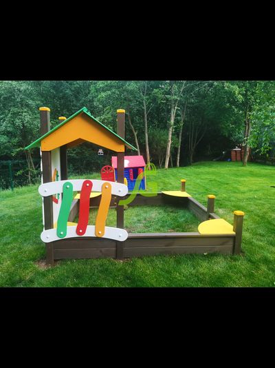 Детская песочница IgraGrad с крышей (мод.2)