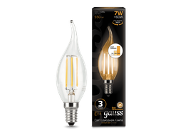 Gauss LED Filament Candle Tailed B60 Step Dimmable 7w 827/840 E14