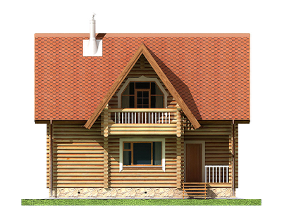 Гостевой двухэтажный дом-баня с бильярдной ДБ-14, площадь 123 м2