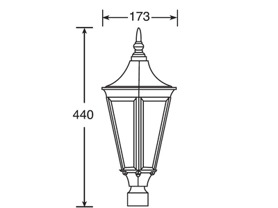 Садово-парковый светильник Leeds-3