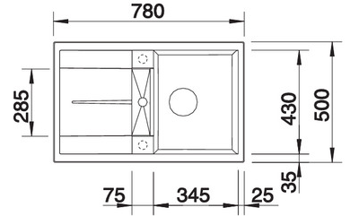 Мойка Blanco Metra 45S, 525914